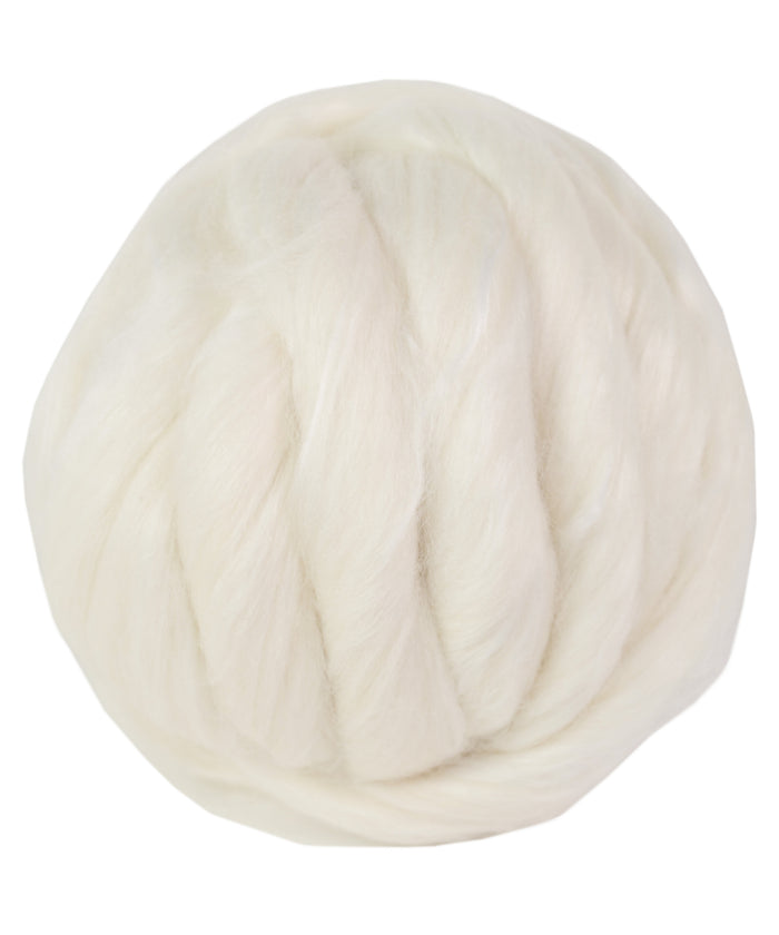 4 oz Ecru Merino Bamboo Blend Top 60/40-Roving-Alpaca Direct-Per 4 oz.-Alpaca Direct