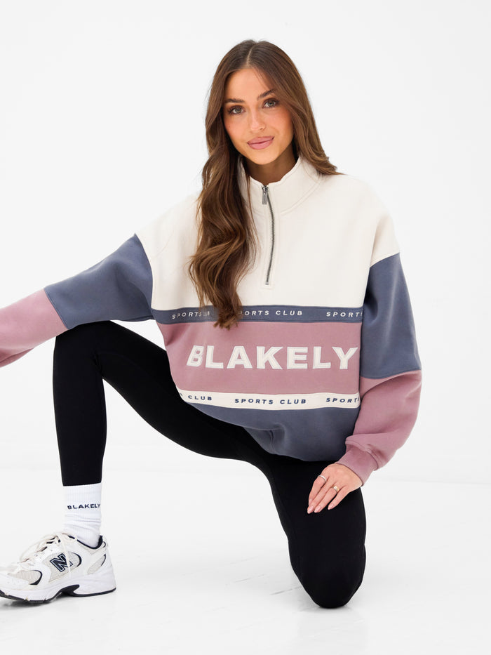 Alpine 1/4 Zip Jumper - Dusty Pink
