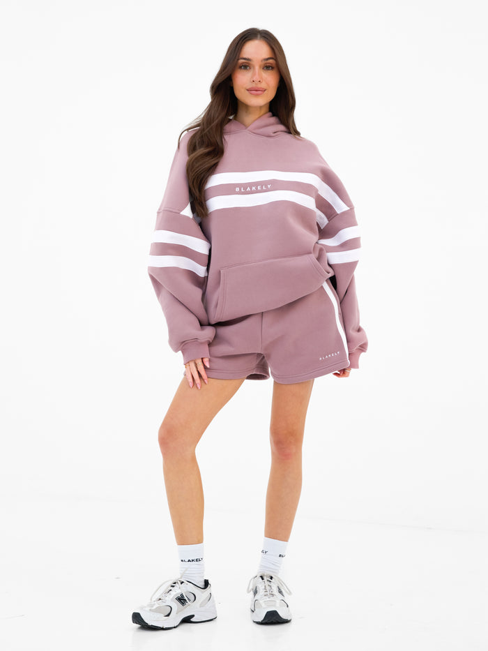 Amber Oversized Hoodie - Dusty Pink