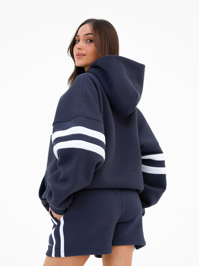 Amber Oversized Hoodie - True Navy