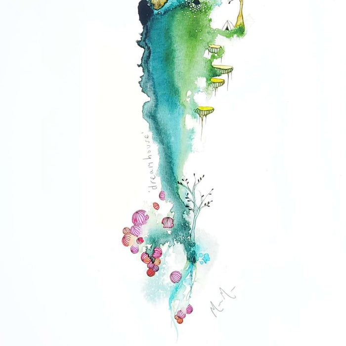 Art Print - 8.5 x11 Dreamhouse Art Print by Melissa Moss Art