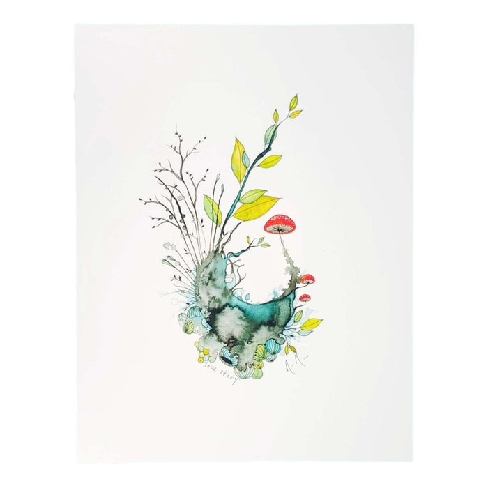 Art Print - 8.5 x11 Love Story Art Print by Melissa Moss Art