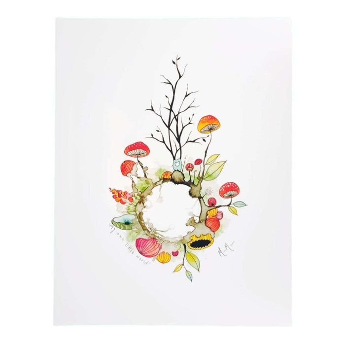 Art Print - 8.5 x11 My Own Little World Art Print by Melissa Moss Art
