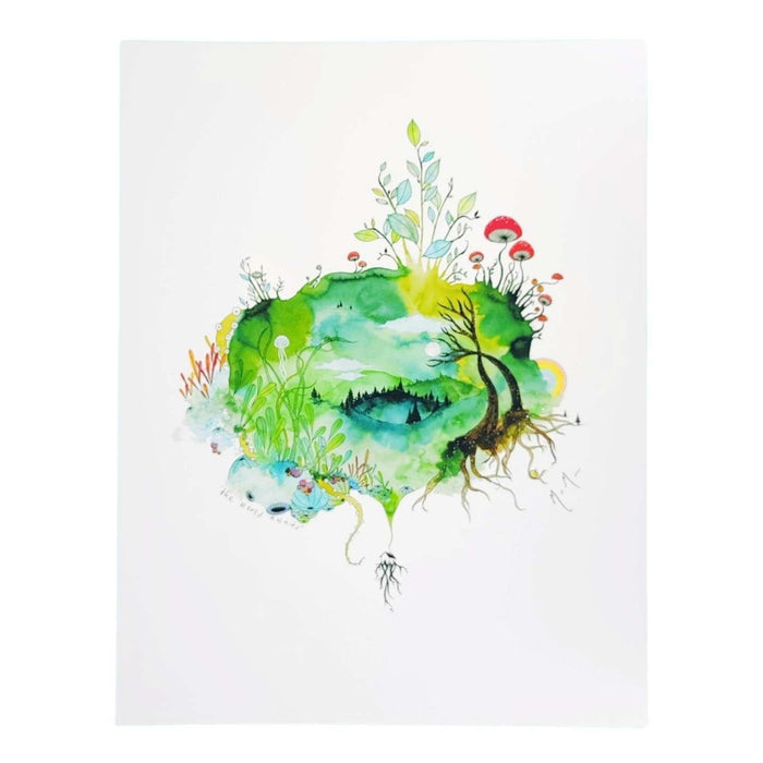 Art Print - 8.5 x11 The World Awaits Art Print by Melissa Moss Art
