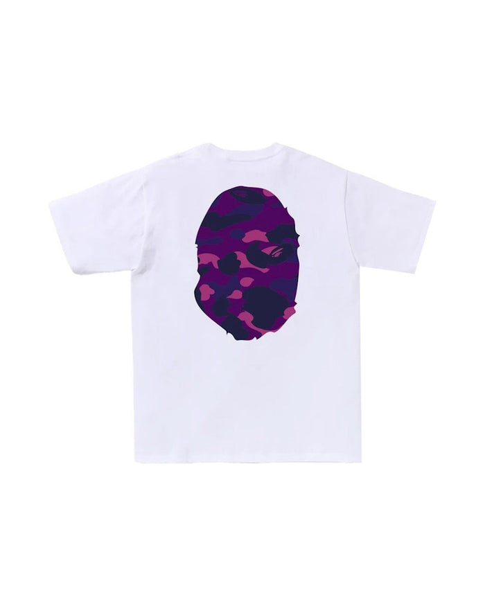 BAPE Color Camo Big Ape Head Tee White/Purple