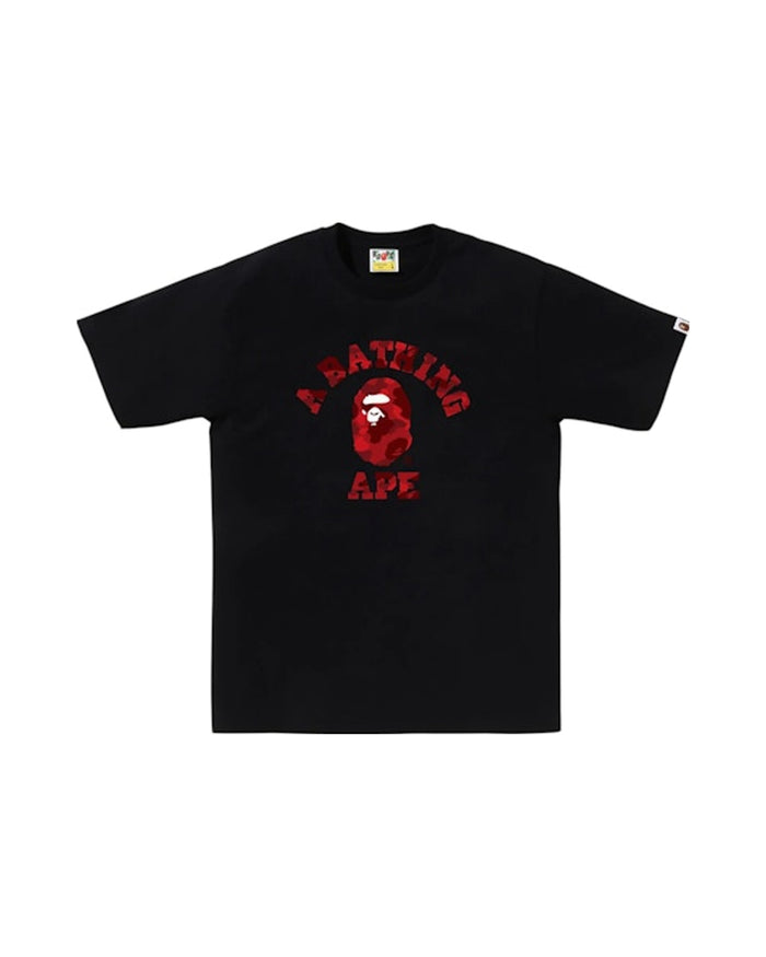 BAPE Color Camo College Tee (FW25) Black Red