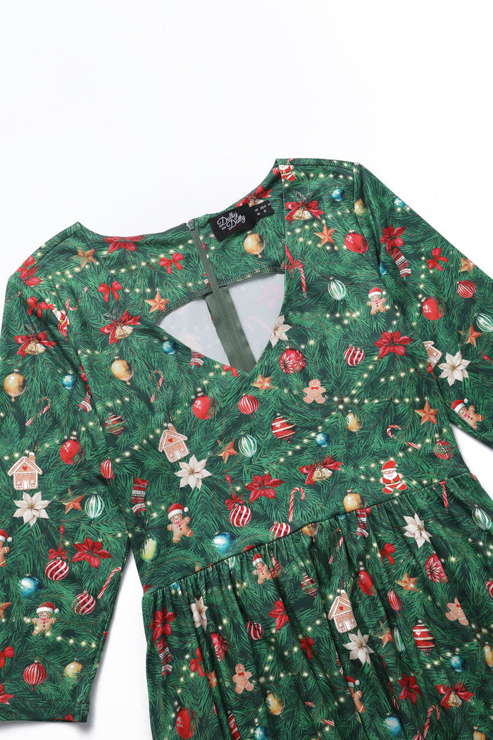 Billie Dress in Christmas Tree