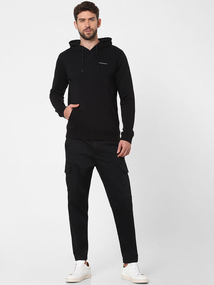 Black Hooded Sweatshirt