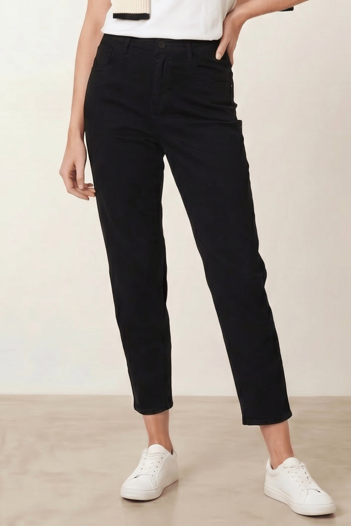 Black Mid Ankle Jean - Style Cheat