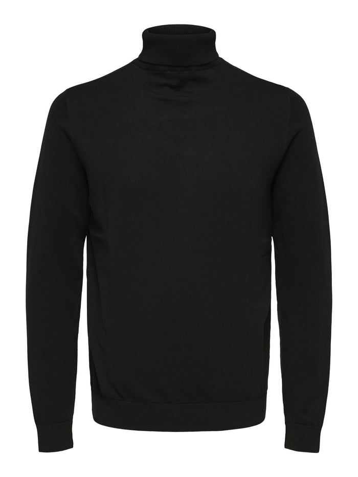 Black Turtleneck Pullover