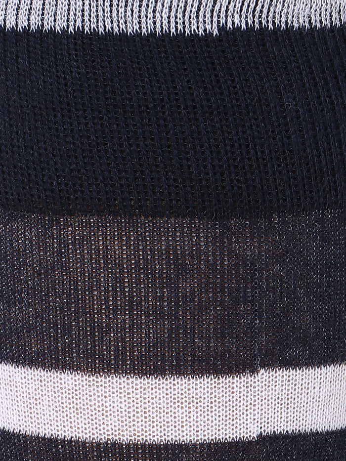 Black & White Mid Calf Length Socks