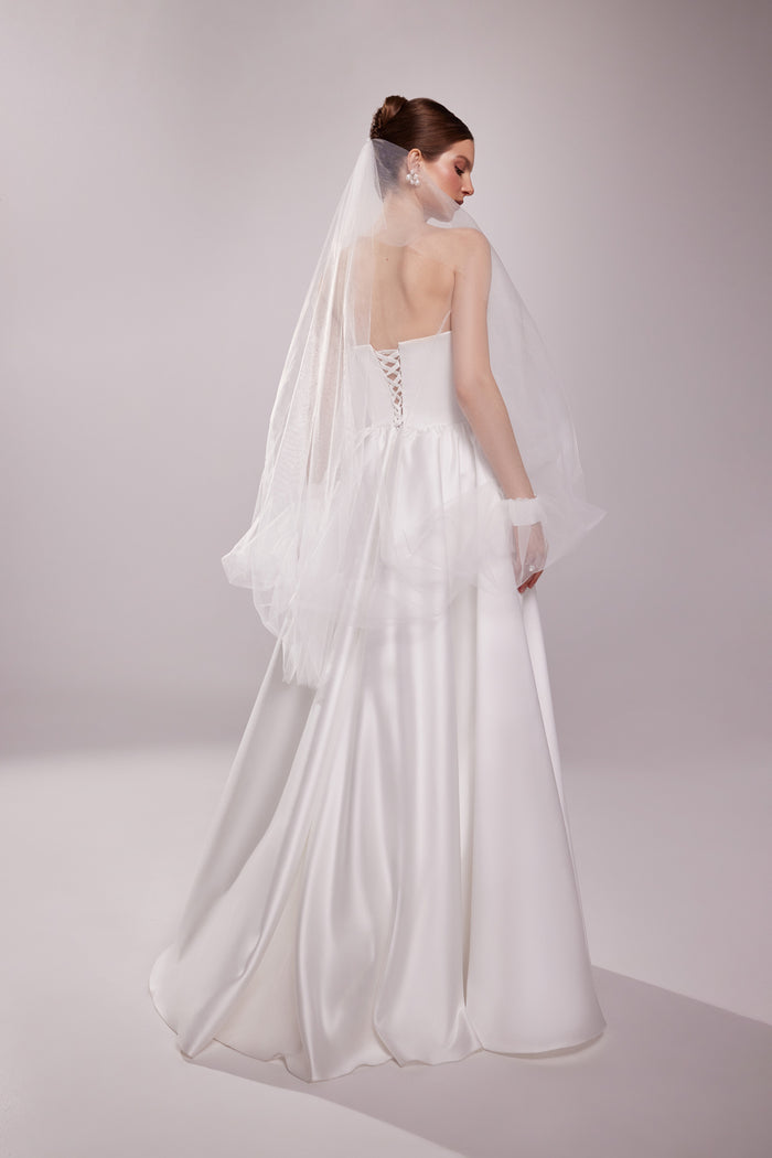Bridal Tulle Cape Veil Tessa