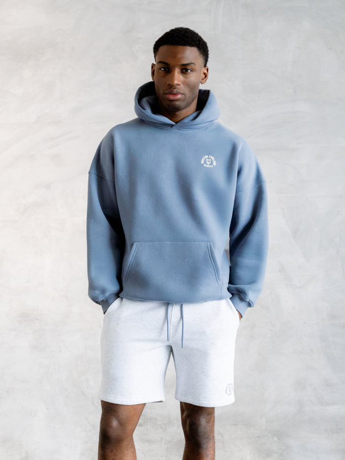 Briston Relaxed Hoodie - Steel Blue