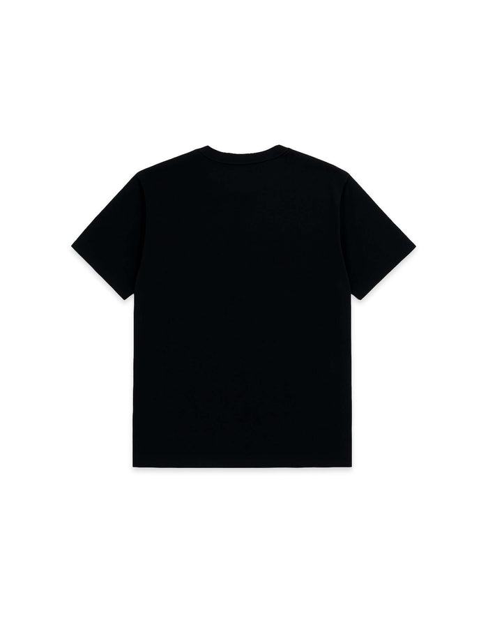 Back view of the Brooklyn graphic t-shirt in black, showcasing its relaxed fit and classic design.
