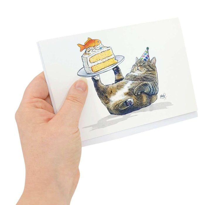 Card - Birthday - Chonky Cat (Wish On A Fish_ by Shawn Braley