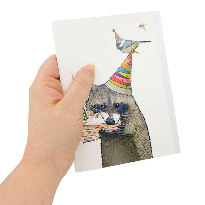 Card - Birthday - Raccoon Chomp (Birthday Bite) by Shawn Braley