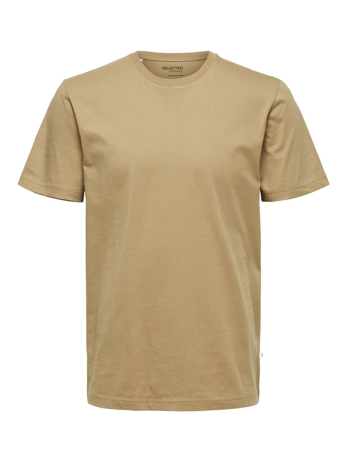 Dark Beige Organic Cotton T-Shirt