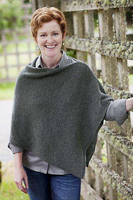 Easy Folded Poncho by Churchmouse yarns and Teas-Patterns-Churchmouse Yarns-Alpaca Direct