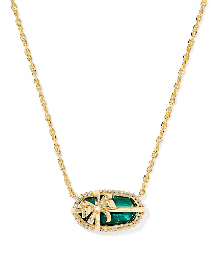 Elisa Bow Short Pendant Necklace