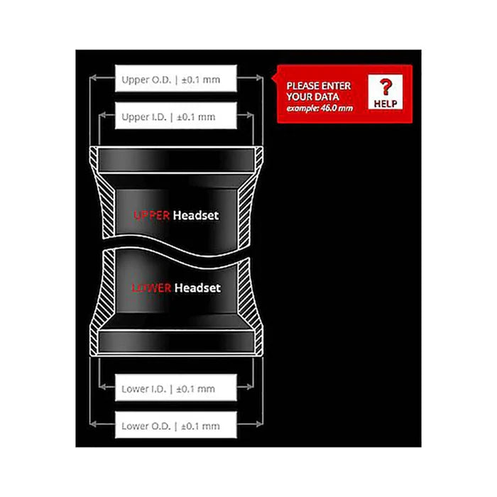 FSA - #57 HEADSET ( ORBIT Z TAPERED #57 ZS44/ZS56 11/8>1.5)