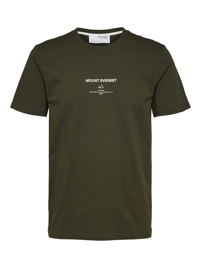 Green Organic Cotton Crew Neck T-Shirt