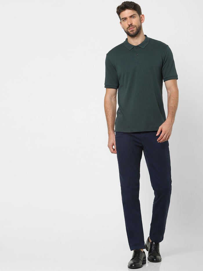 Green Organic Cotton Polo Neck T-Shirt