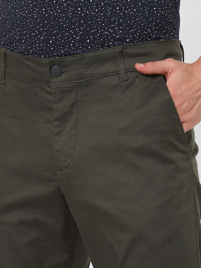 Green Organic Cotton Slim Fit Chinos