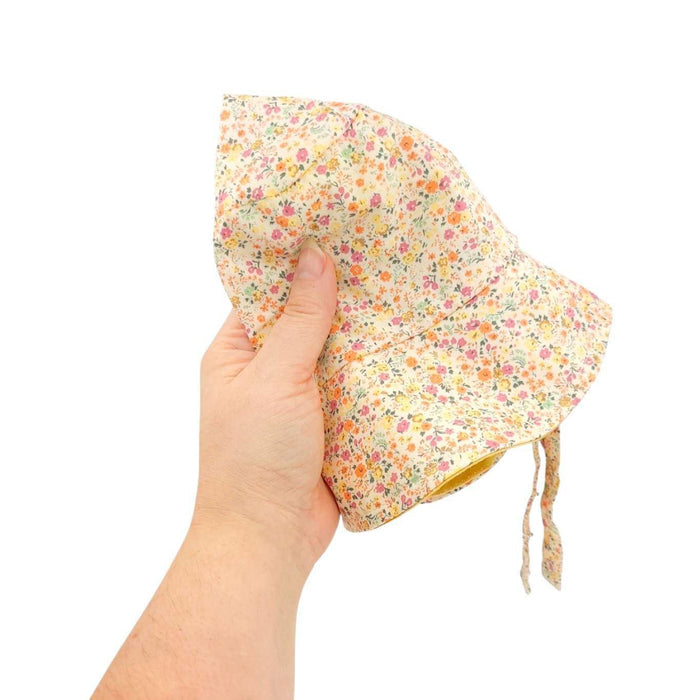 Hat - Reversible Bucket Hat (Marigold) by Urban Baby Bonnets