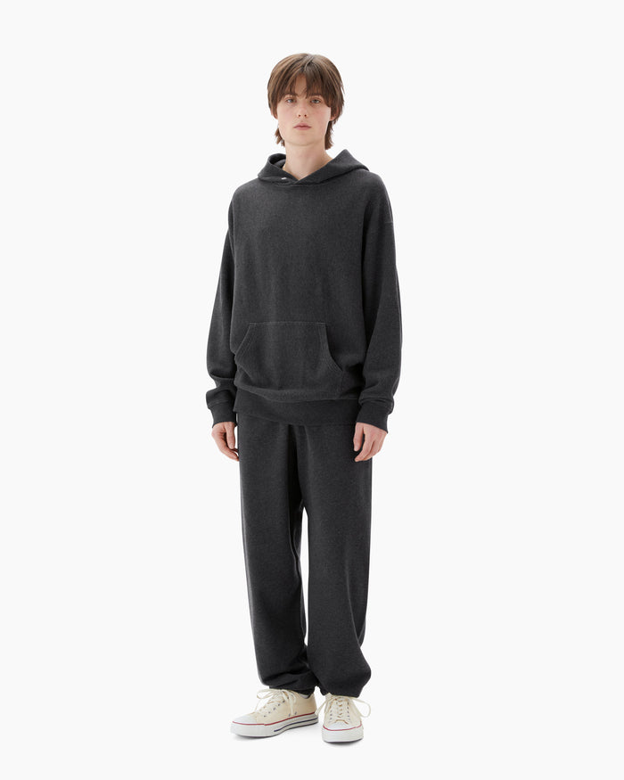 Heather Stock Hoodie Black