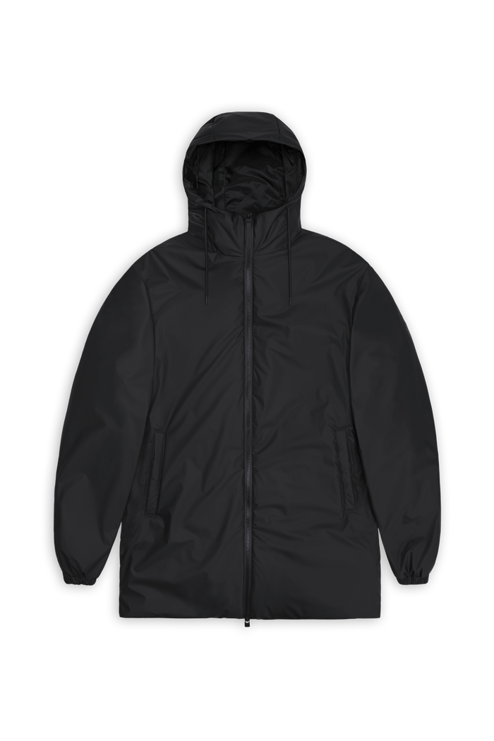 RAINS Lohja Long Insulated Jacket Black Jacket