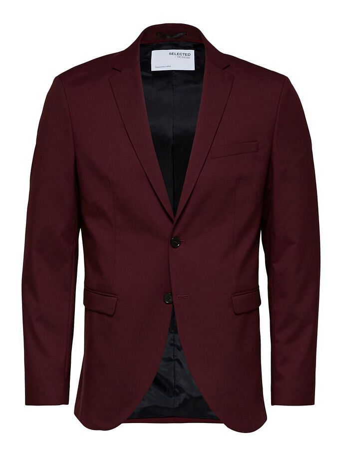Maroon Slim Fit Suit Blazer