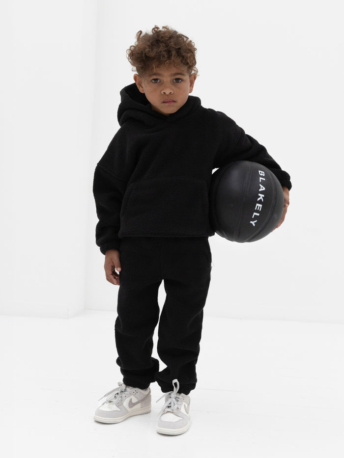 Mini Borg Sweatpants - Black