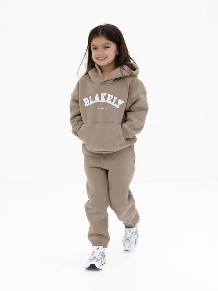 Mini Varsity Hoodie - Light Beige