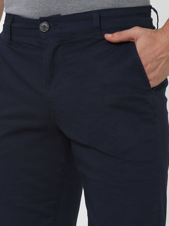 Navy Blue Organic Cotton Chino Shorts