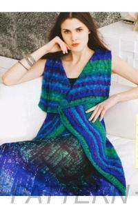 Noro 13 Reversible Cable Vest PATTERN ONLY-Patterns-Noro-Alpaca Direct
