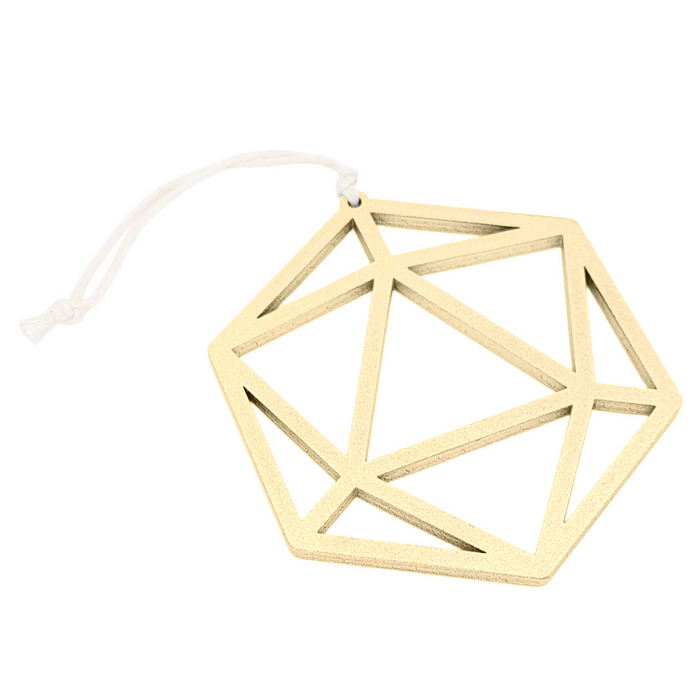 Ornament - D20 Gold by 6 by 6 Arts