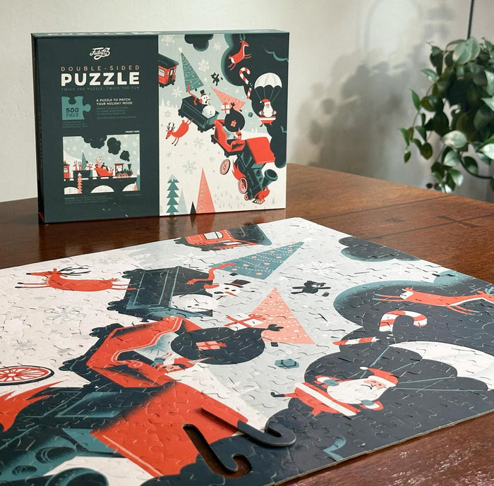 Puzzle - 500 Piece Holiday Train Wreck Puzzle by Factory 43