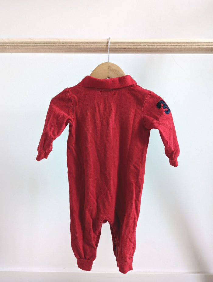 Ralph Lauren Polo Collared Jumpsuit (6M)