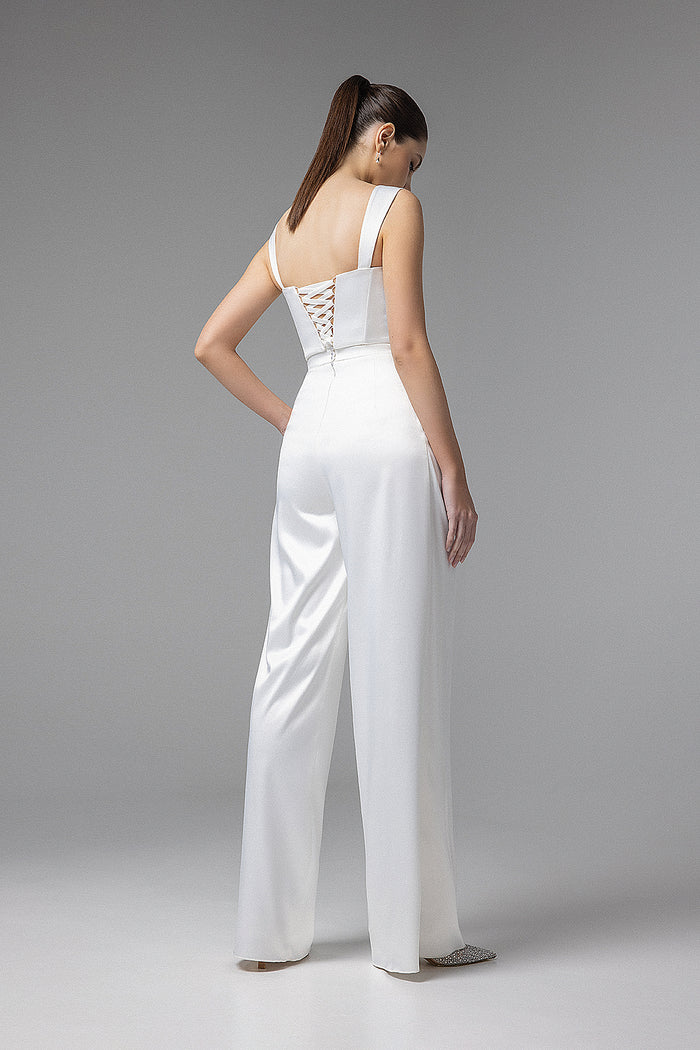 RTS Modern Corset Crop Top Andrea With Lace-up Detail