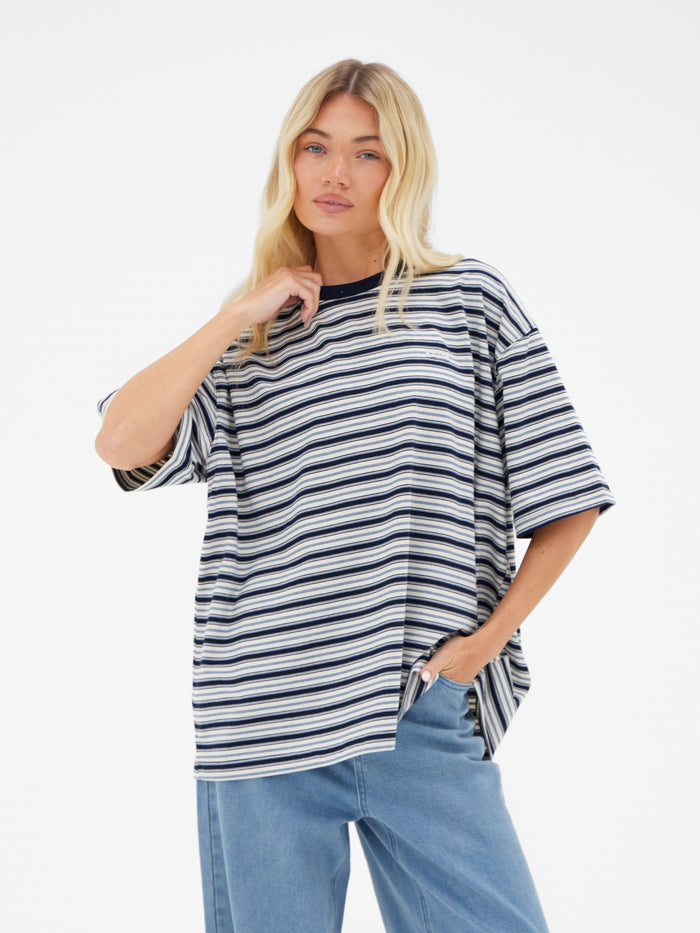 Sasha Stripe T-Shirt - Navy Stripe