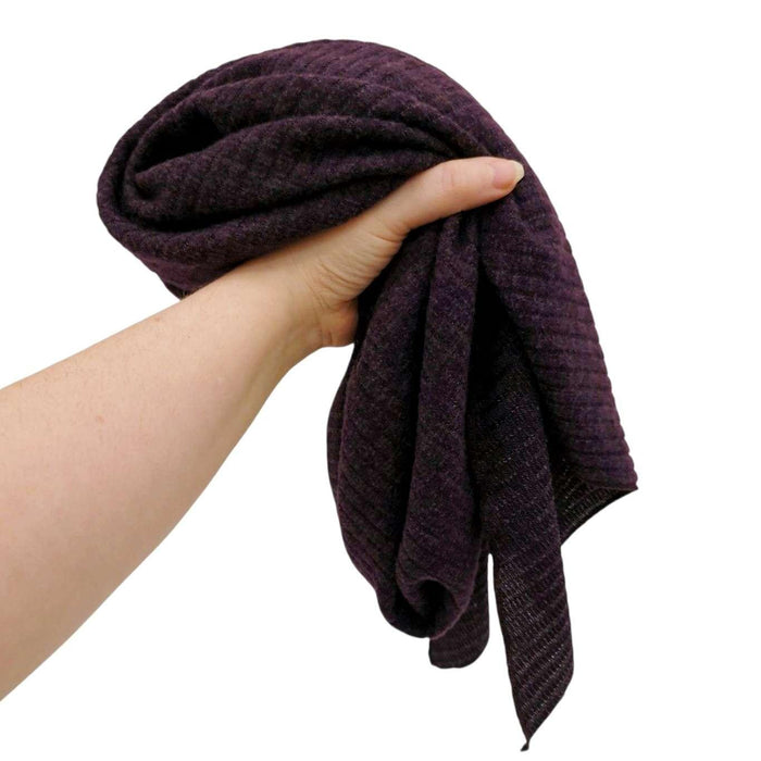 Scarf - Seanna Upcycled Sweater (Eggplant) by G & L Positive Goods