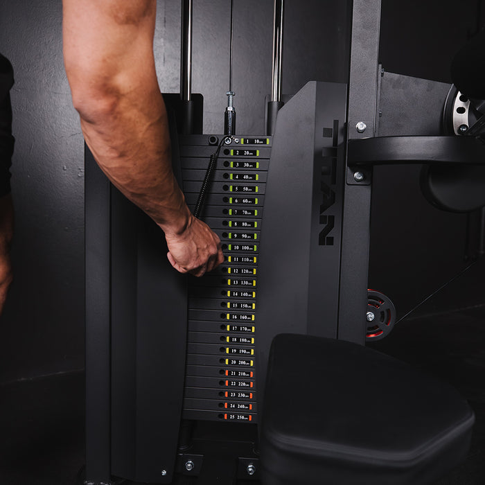 Selectorized Bicep and Tricep Machine