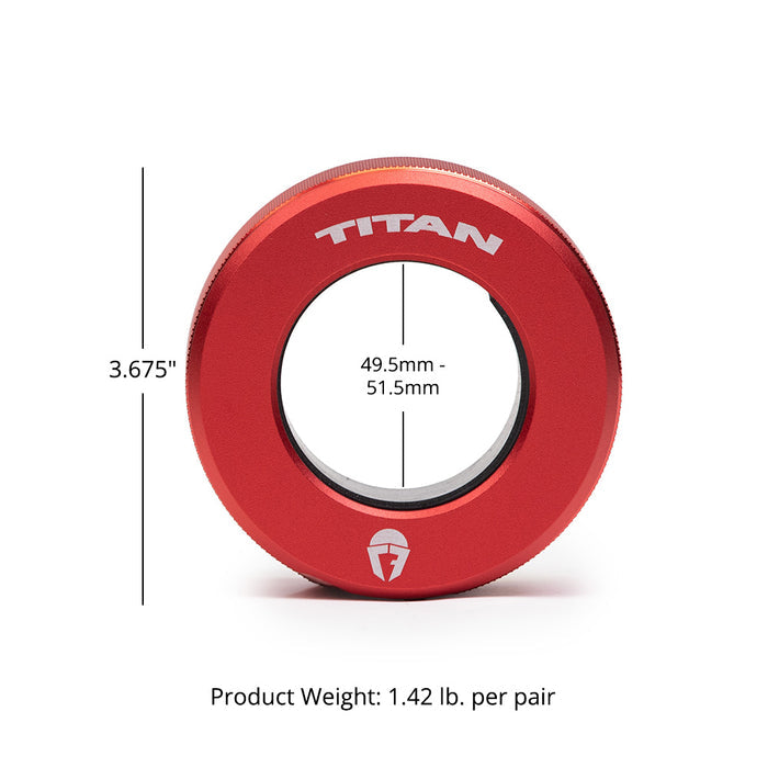 TwistLock™ Pro Barbell Collars | Inferno Red