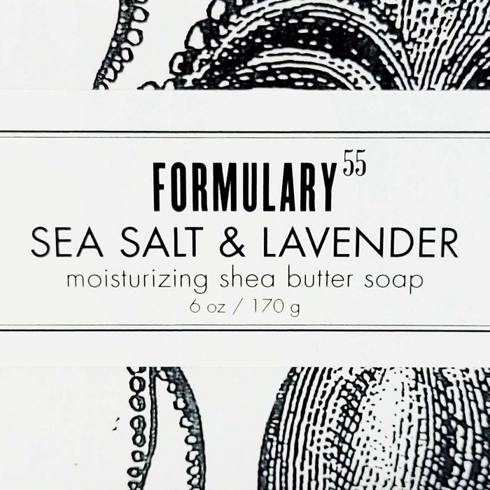 Soap 6oz - Shea Butter Bath Bar - Sea Salt & Lavender by Formulary 55
