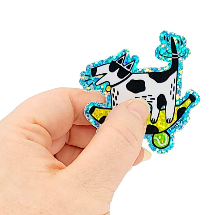 Sticker - Banana Skateboard Dog by Shang Daili