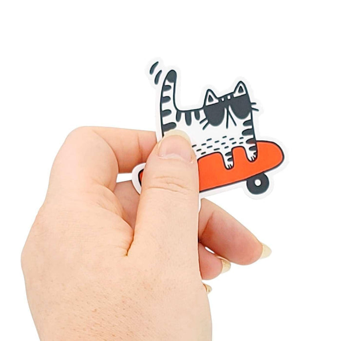 Sticker - Skateboard Cat by Shang Daili