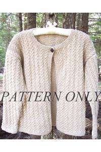 Stone Cotton Cardigan *Pattern*-Patterns-Fiber Trends-Alpaca Direct