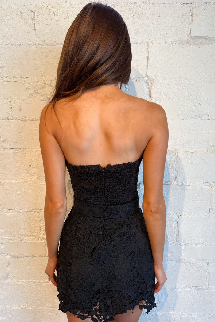 Stop & Stare Dress Black Back, adeline boutique, dallas boutique, boutique