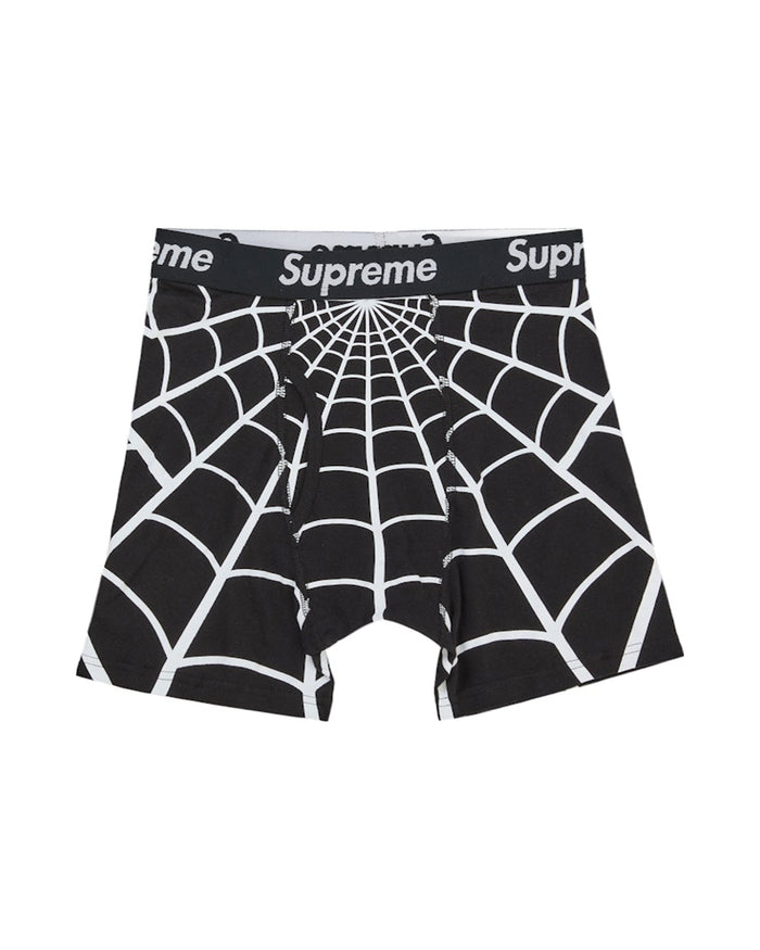 Supreme Hanes Spider-Man Boxer Briefs (2 Pack) Black