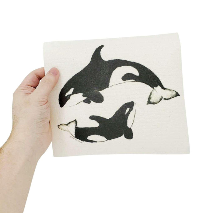 Swedish Dish Cloth - Orca by Chavah's Garden